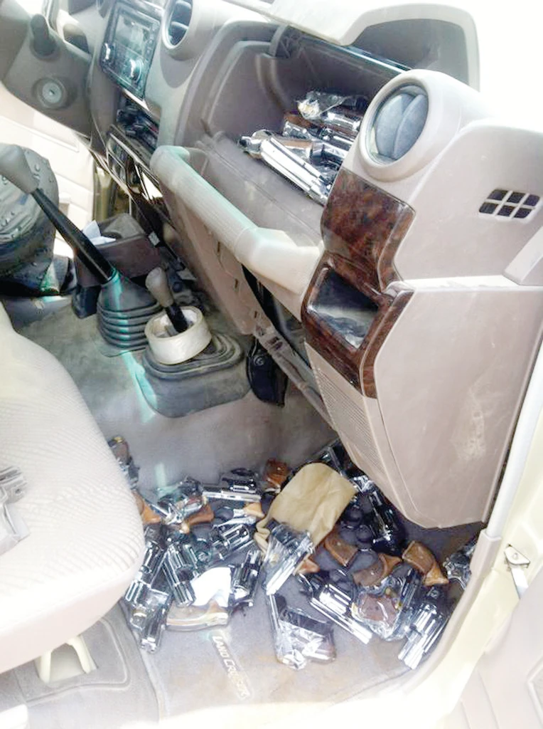 Smuggled weapons seized in Jazan