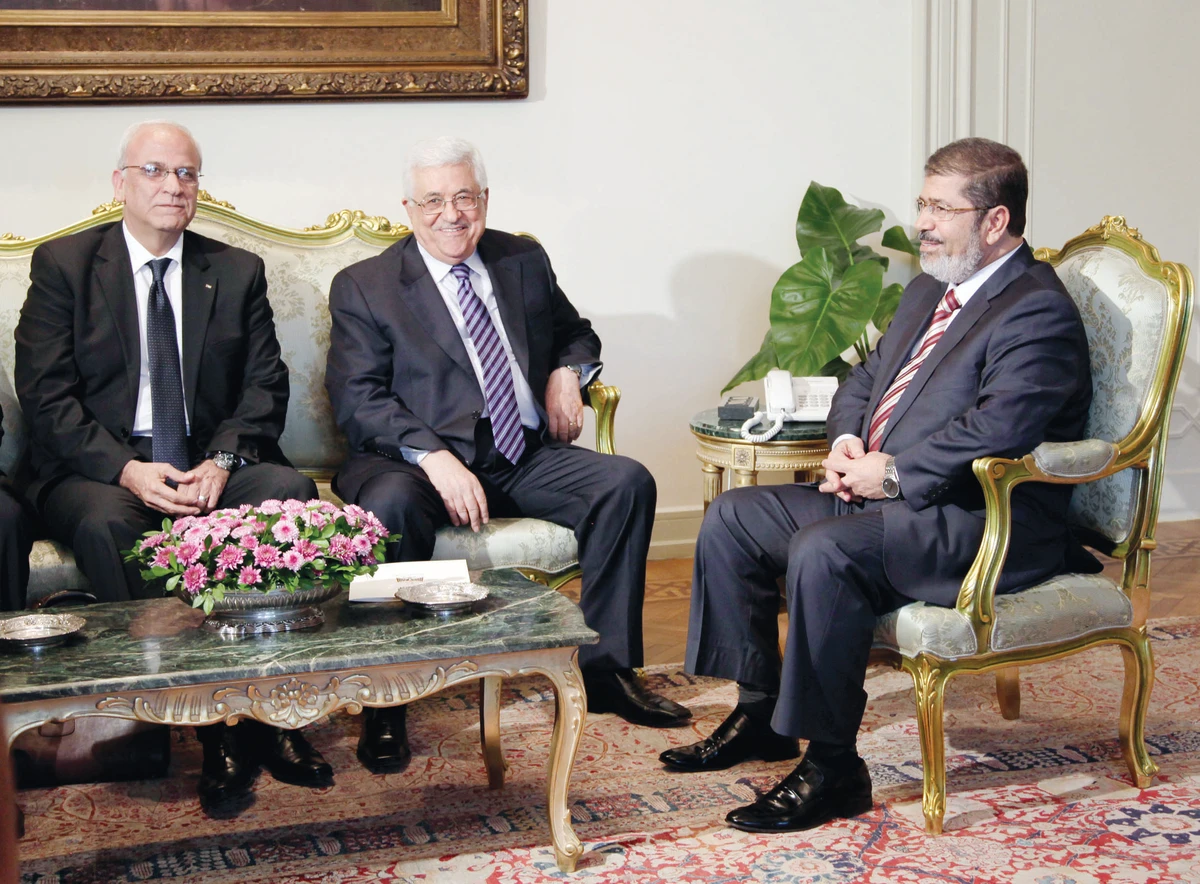 Mursi meets Palestinian president