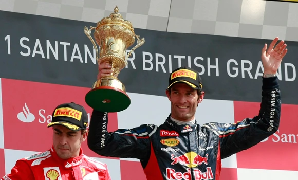 Webber wins in the Silverstone sunshine