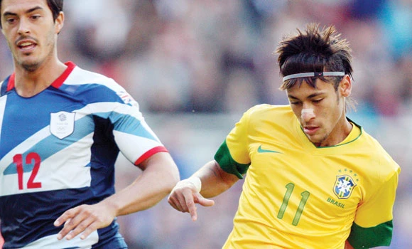 Brazil too strong for Britain in soccer warm-up