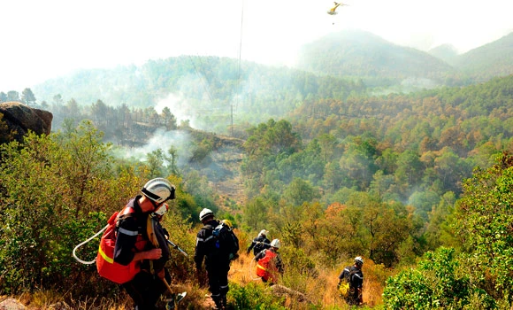 Wildfire in Spain partially contained