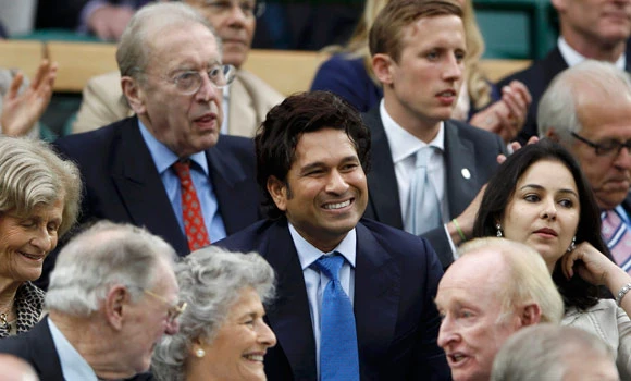 Tendulkar in Wimbledon Royal Box