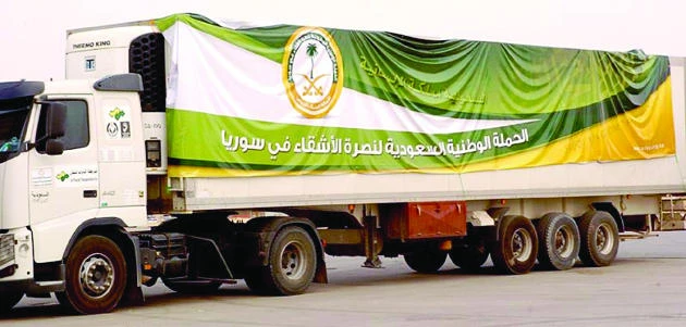 Aid convoy for Syrian refugees leaves Riyadh