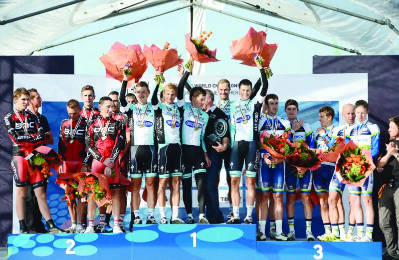 Omega wins men’s team time trial at cycling worlds