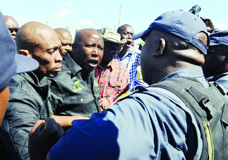 Malema barred from addressing miners