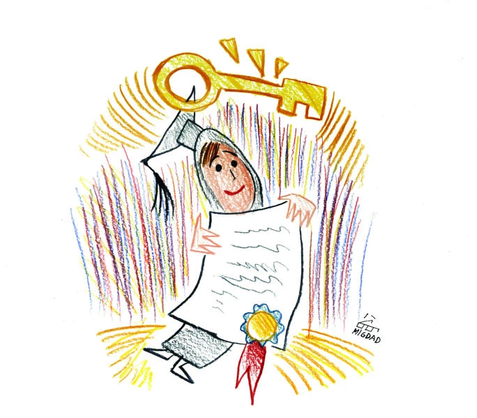 Handing ‘The Keys of Trust’ to Dar Al-Hekma’s graduates