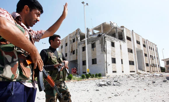 Rebel command base moved inside Syria