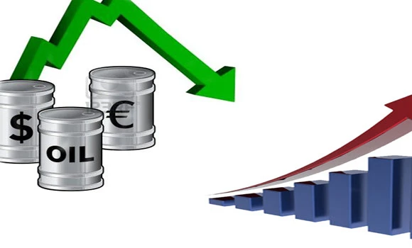 Shares rise, oil prices down again