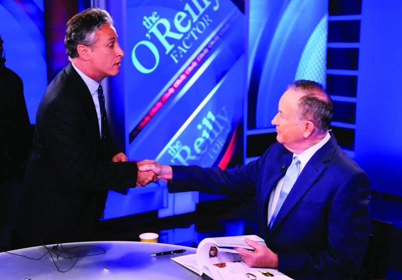 O’Reilly, Stewart ‘rumble’ in presidential debate spoof