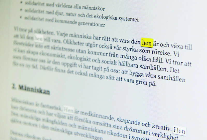 A gender-neutral pronoun makes waves in Sweden