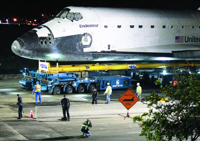 Endeavour starts road trip to new LA home