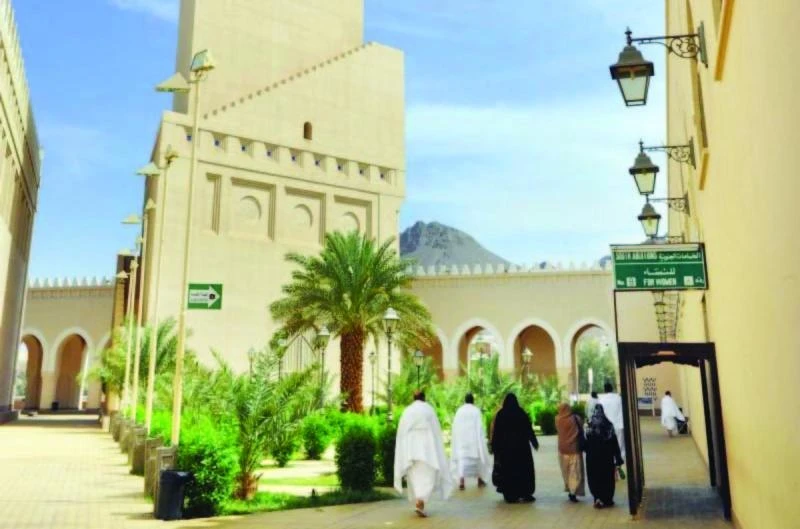 At the historic Miqat Mosque