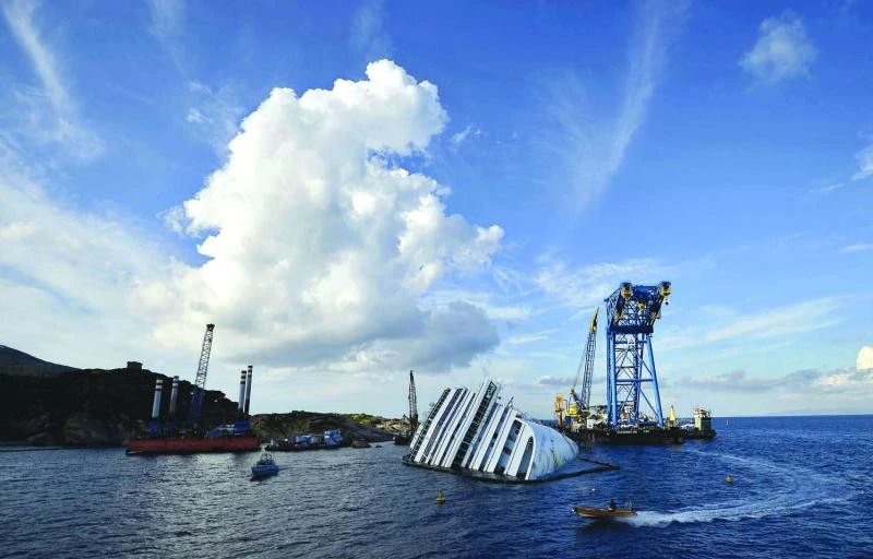 World’s biggest ship salvage takes shape on Italian island