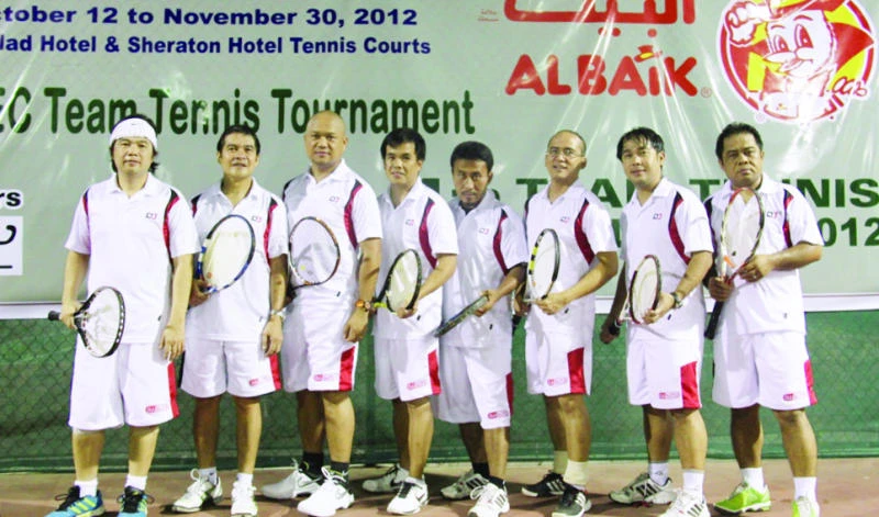 DJ Auto Parts, Dark Horse, Hitec C team score in ALBAIK Tennis