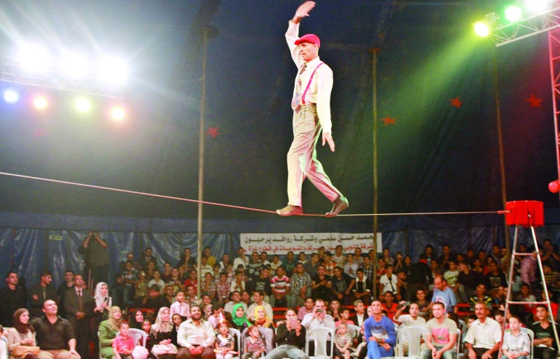 Gaza circus without lions and ladies