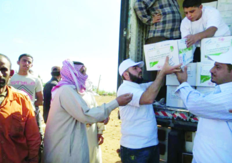 Kingly gesture: Sacrificial meat given to 7,200 Syrian families