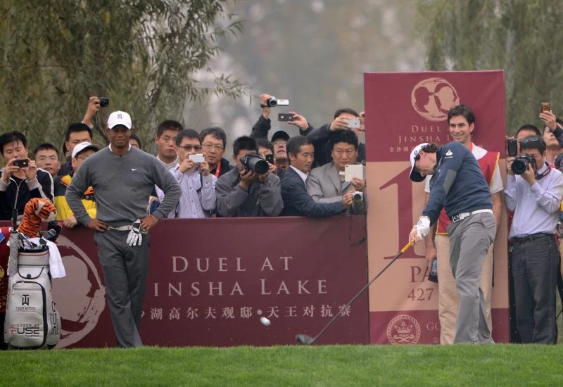 McIlroy edges Tiger Woods to claim China exhibition victory