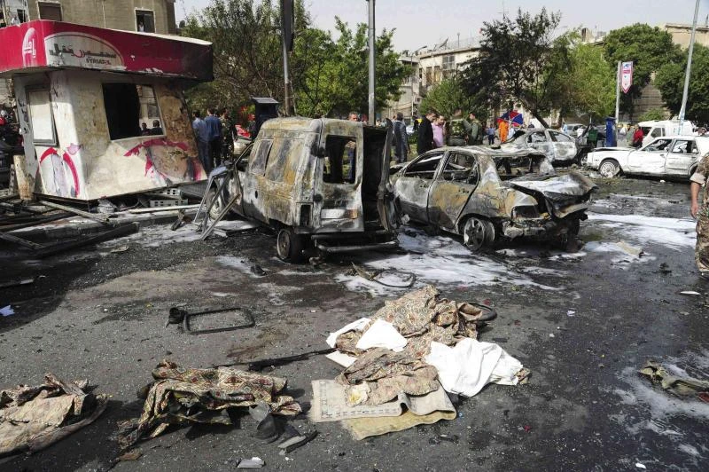 Car bomb at Damascus police station kills 13