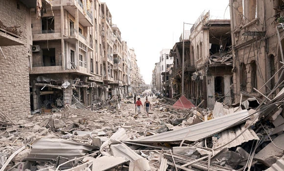 48 die as 3 car bombs jolt Aleppo