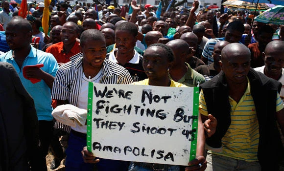 12,000 sacked as S.Africa mine strike turns deadly