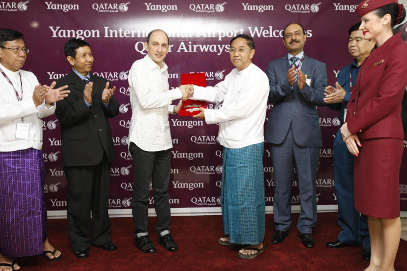 Qatar Airways resumes flights to Yangon