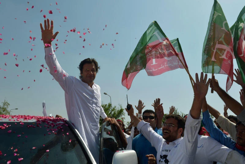 Imran Khan leads US drone protest