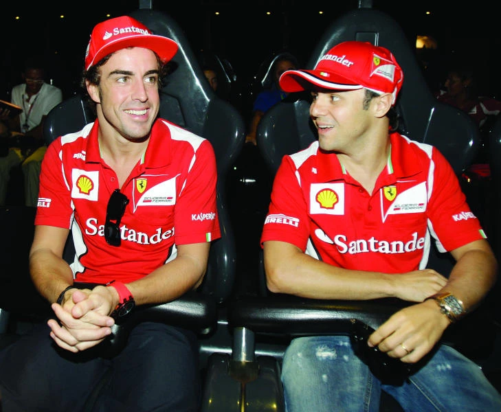 Ferrari, Vettel take duel to desert
