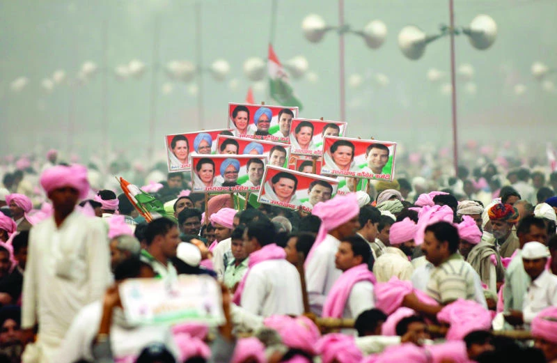 India’s Congress party holds massive rally