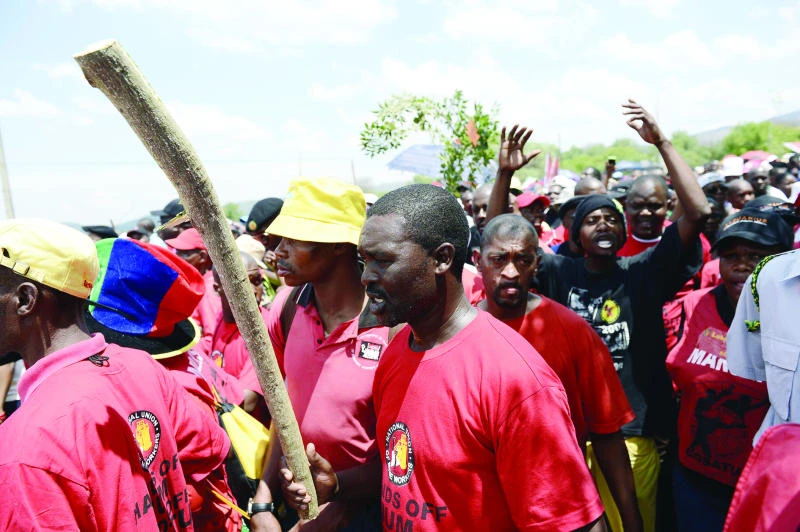 South African factory output feels impact of mine strikes