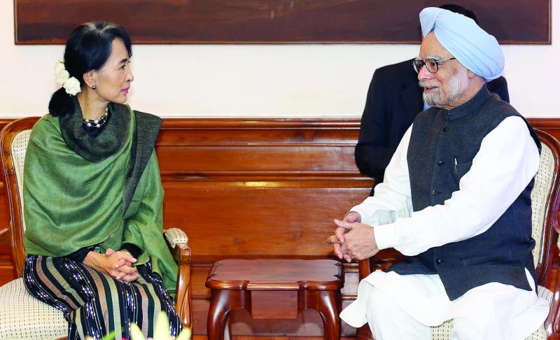 Suu Kyi urges Indian support for democracy in Myanmar
