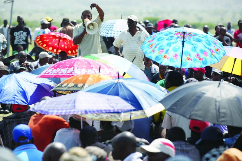 S. African mining grapples with decline of NUM
