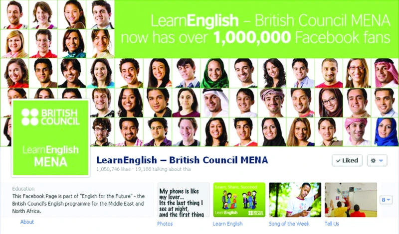 British Council’s page ‘Learn English’ a hit on Facebook