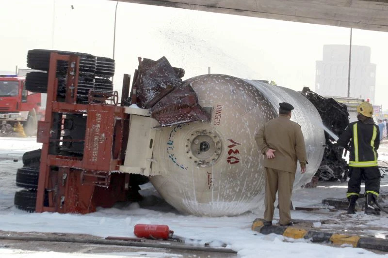 Truck driver says the brakes failed