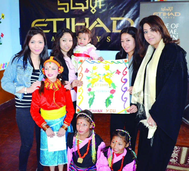 Etihad Airways donates to Nepal communities
