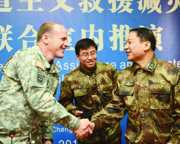 China and US military hold joint disaster drill