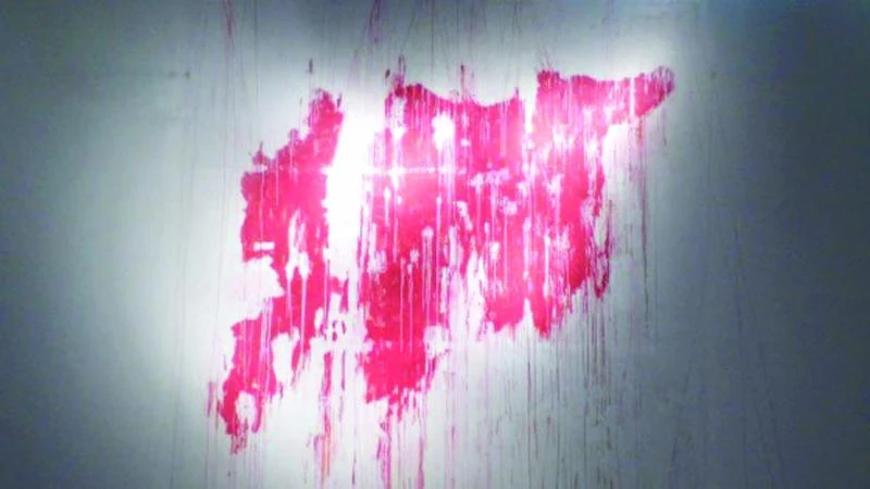 Dubai-based artist showcases ‘bleeding Syria’ map
