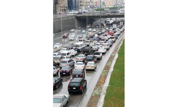 Rains cause traffic snarls in Riyadh