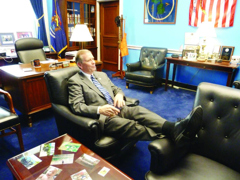 Sign of the times: US lawmakers bunk down at Congress offices