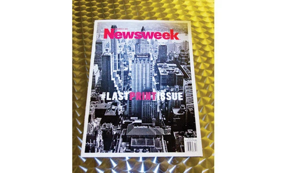 Hashtag symbolizes end of an era for Newsweek