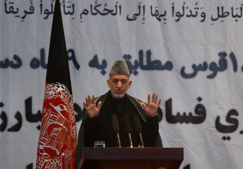 Afghan leader blames foreigners for corruption