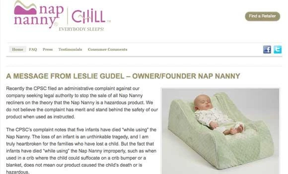 Retailers to recall 150,000-plus baby recliners