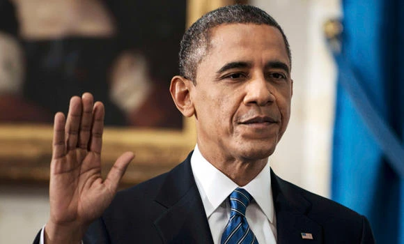 Obama takes oath in a position of strength