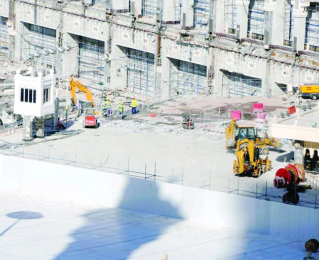 Mataf expansion work in full swing