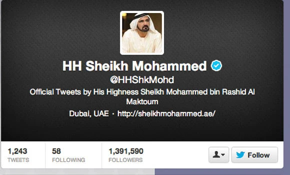 Dubai ruler in top ten leaders tweeting for citizen engagement