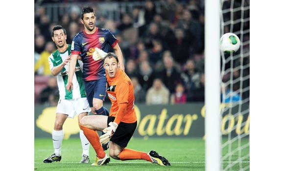 Villa shines in Barcelona’s Copa win over Cordoba