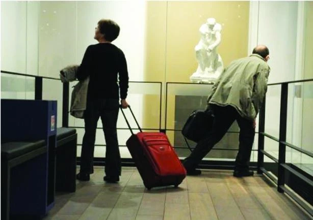 Art on the go ... at Paris airport