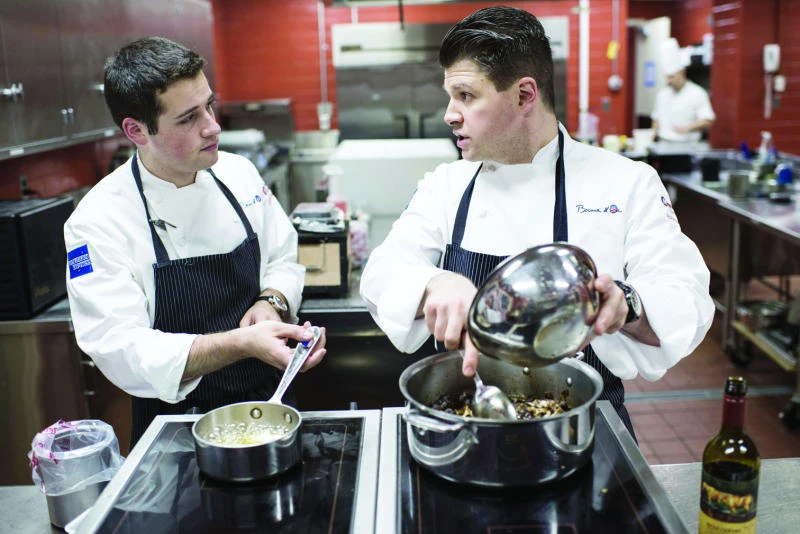 Down in a bunker, US chef targets French cooking prize