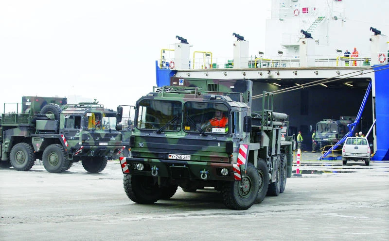 NATO Patriot missiles arrive in Turkey to counter Syria risks
