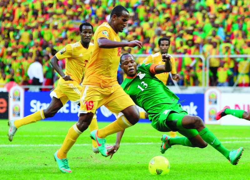 Zambia held by 10-man Ethiopia