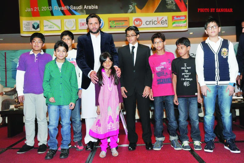 Cricket fans all agog over Afridi visit in Riyadh